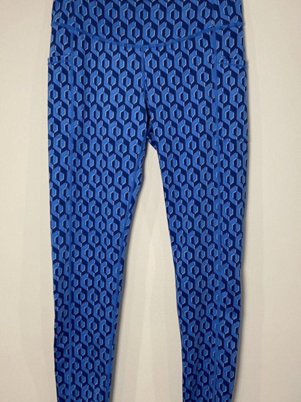 J.McLaughlin Leggings Pants Navy Blue Print Size Medium M